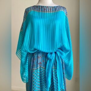 Vintage Neiman-Marcus The Silk Farm Icinoo silk 3 piece stunning dress